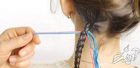 بافت مو با کاموا,انواع بافت مو با کاموا,بافت مو با کاموا با آموزش مرحله به مرحله